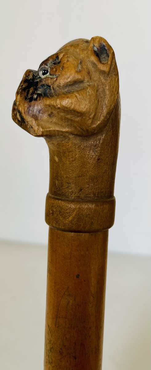 Wooden Case With A Mastiff's Head -photo-2